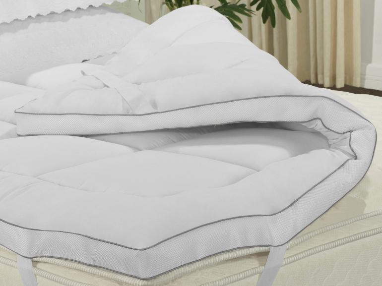 Pillow Top Queen Fibra Siliconizada Super Volumosa 1.000 gramas/m² Master Dui Design Vida